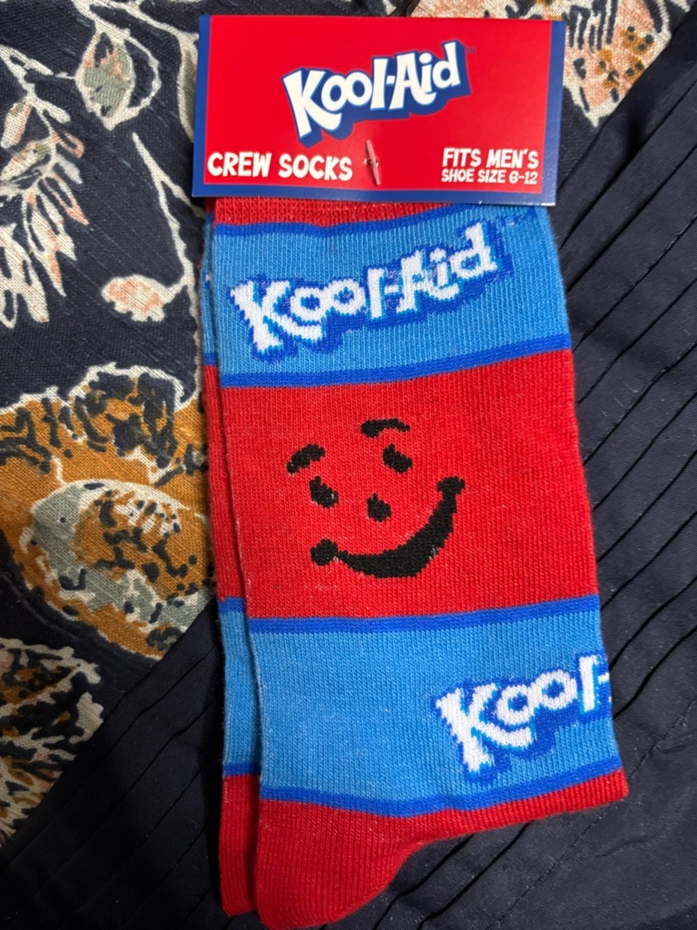 Men's Crew Socks - Red & Blue